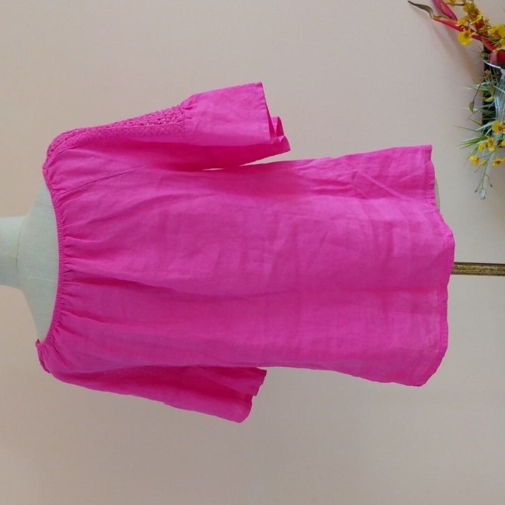 Terzo Millennio Linen Top. - Picture 3 of 8